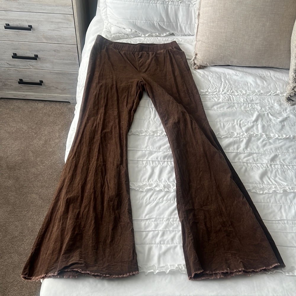 Corduroy Brown Flare Pants